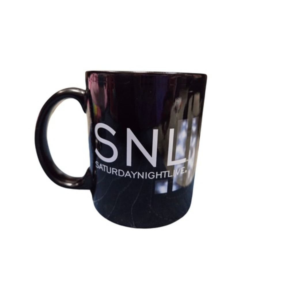 Saturday Night Live SNL Live from New York Black Coffee Mug Cup Tea